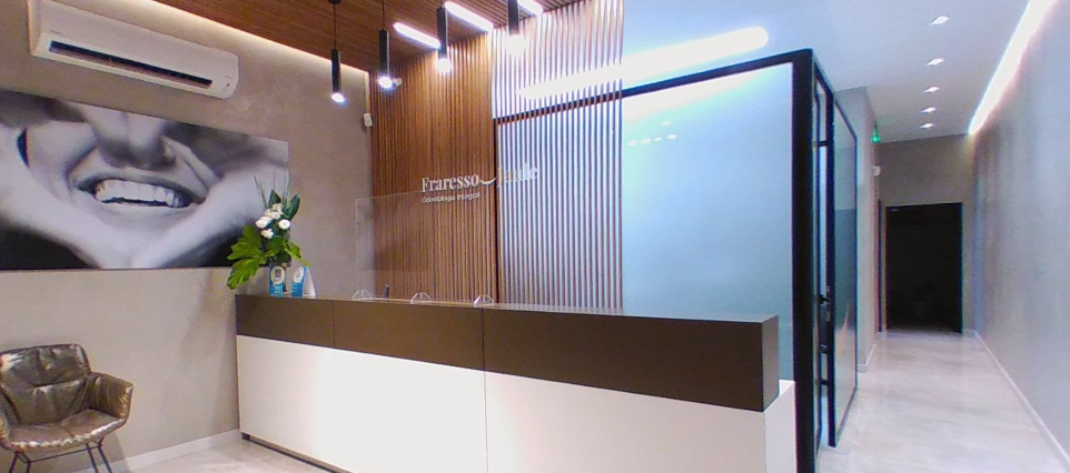 Recepción de la clínica odontológica Fraresso-Jaule